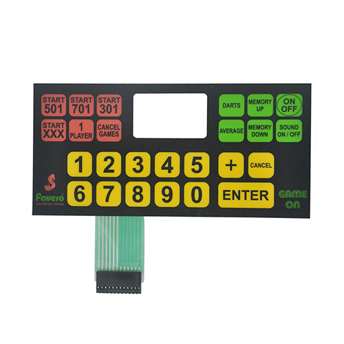 Custom tactile poly dome membrane switch